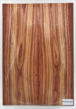 Top, Bahia Rosewood, 2-pcs., 4mm Unique Piece #001